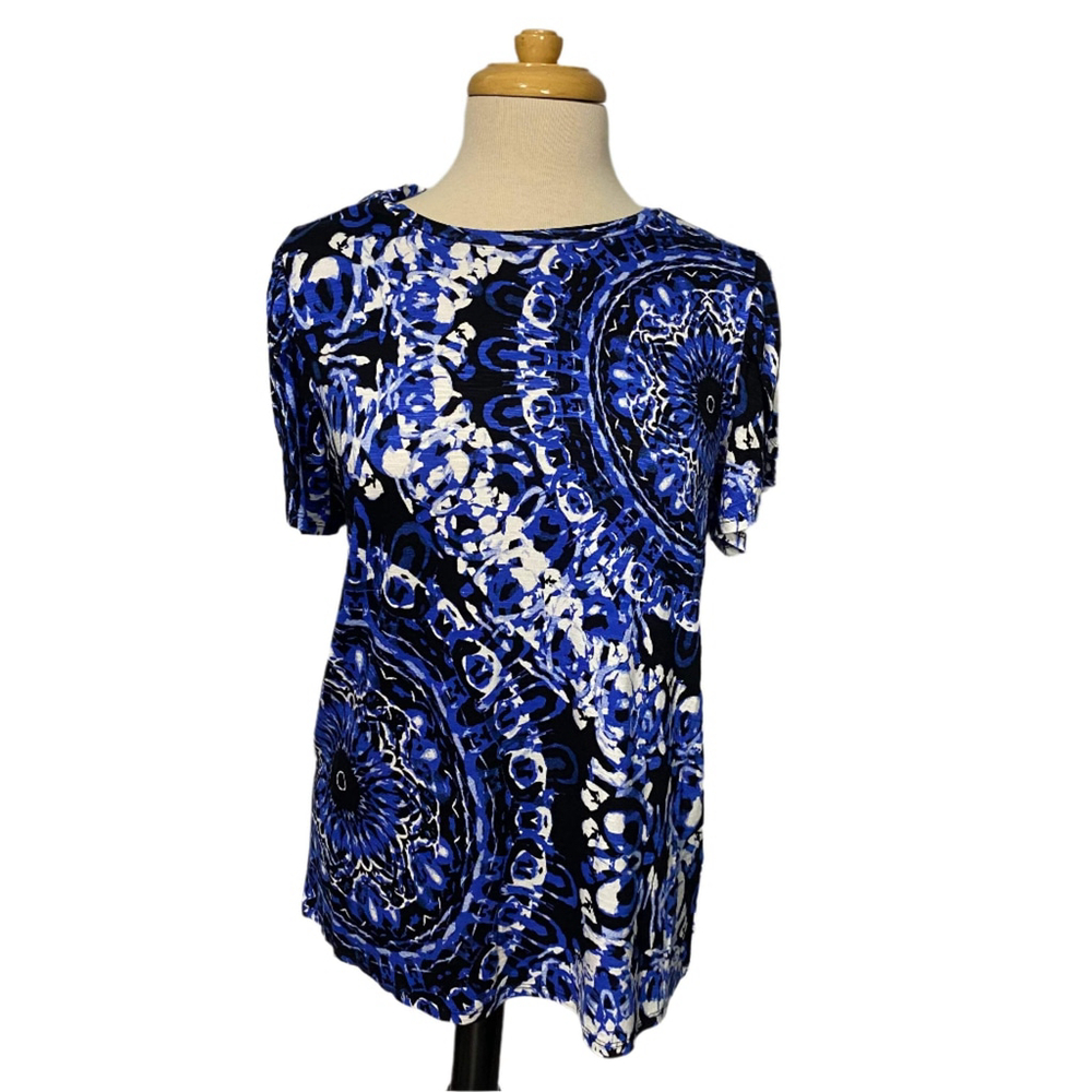 (1005) blue Lularoe Ss Shirt Nwt, Medium
